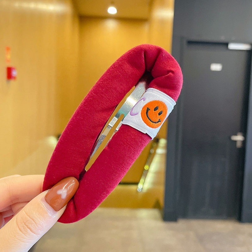 Creative Bubble Sponge Smiley Face ขนาดใหญ่ BB คลิปล้างหน้าคลิปด้านข้างสาวหัวใจ Bangs เครื่องประดับผม - รูปที่ 4