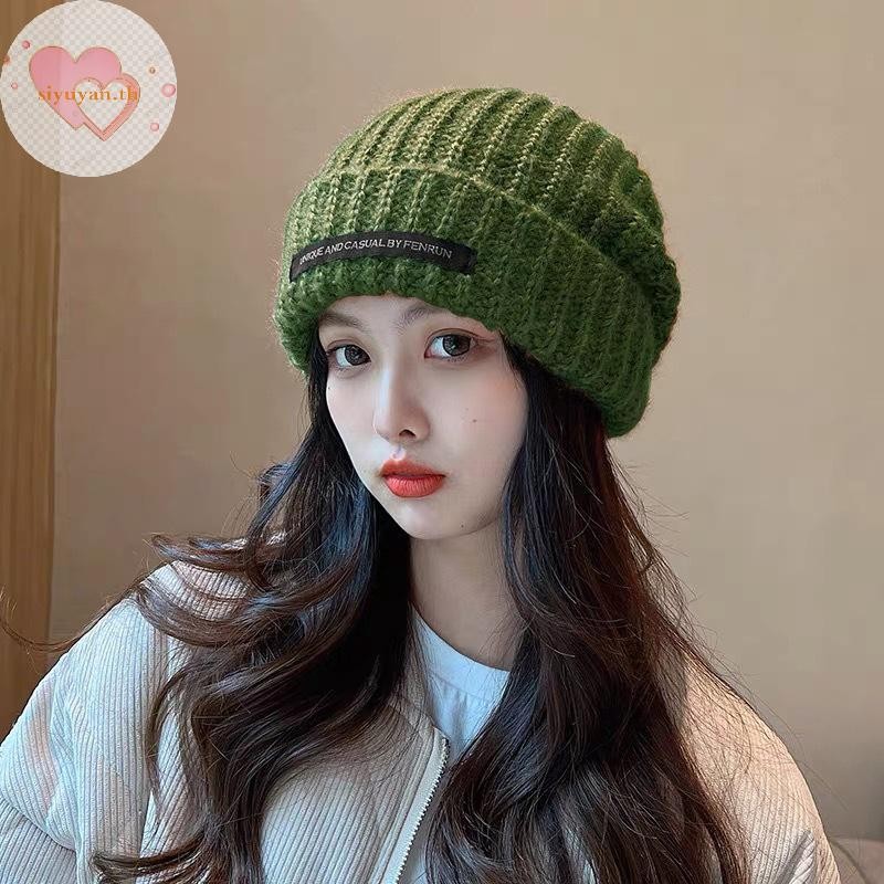 Siyuyan ฤดูใบไม้ร่วงฤดูหนาวที่อบอุ่นหมวกผู้หญิงนุ่มหลวม Thicken ป้องกันหู Windproof Bonnet แฟชั่นหมวกอเนกประสงค์ TH