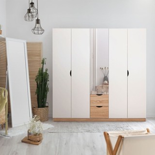 Koncept Furniture ตู้เสื้อผ้าบานเปิด ขนาด 200 ซม. รุ่น Havin…