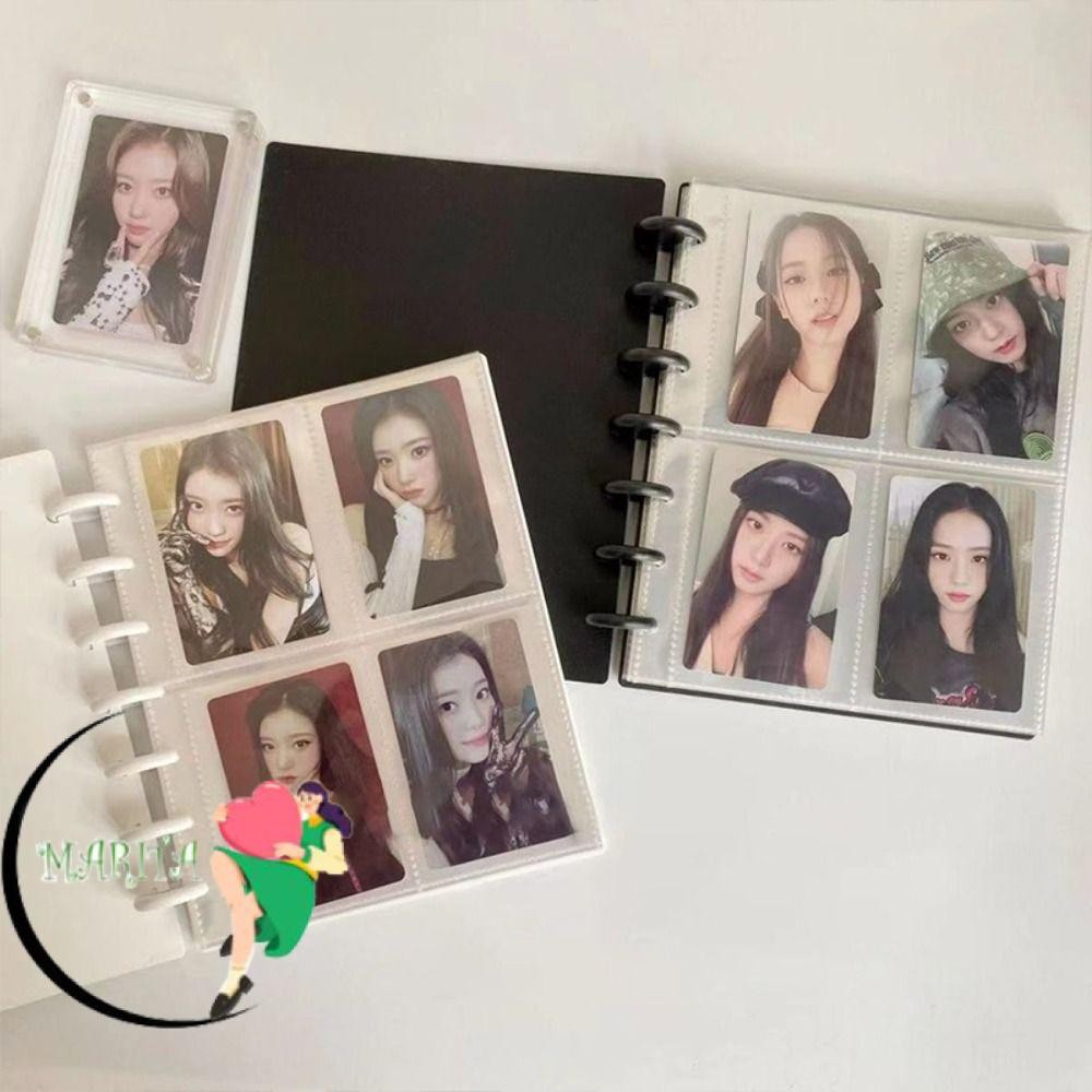 Marita แฟ้มแบบหลวม, ที่ใส่รูปถ่าย อัลบั้มรูป Kpop, ภาพหลายกระเป๋า INS การ์ดไอดอลรวบรวมหนังสือ Star Chaser