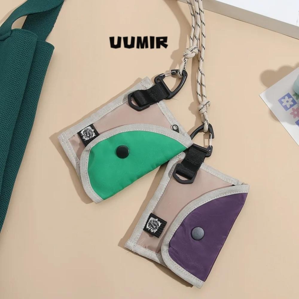 Uumir กระเป๋าใส่เหรียญ, ที่เก็บหูฟังกระเป๋าห้อยคอไนลอน, แบบพกพาอเนกประสงค์พร้อมกระเป๋าใส่เหรียญเชือกเส้นเล็กกลางแจ้ง
