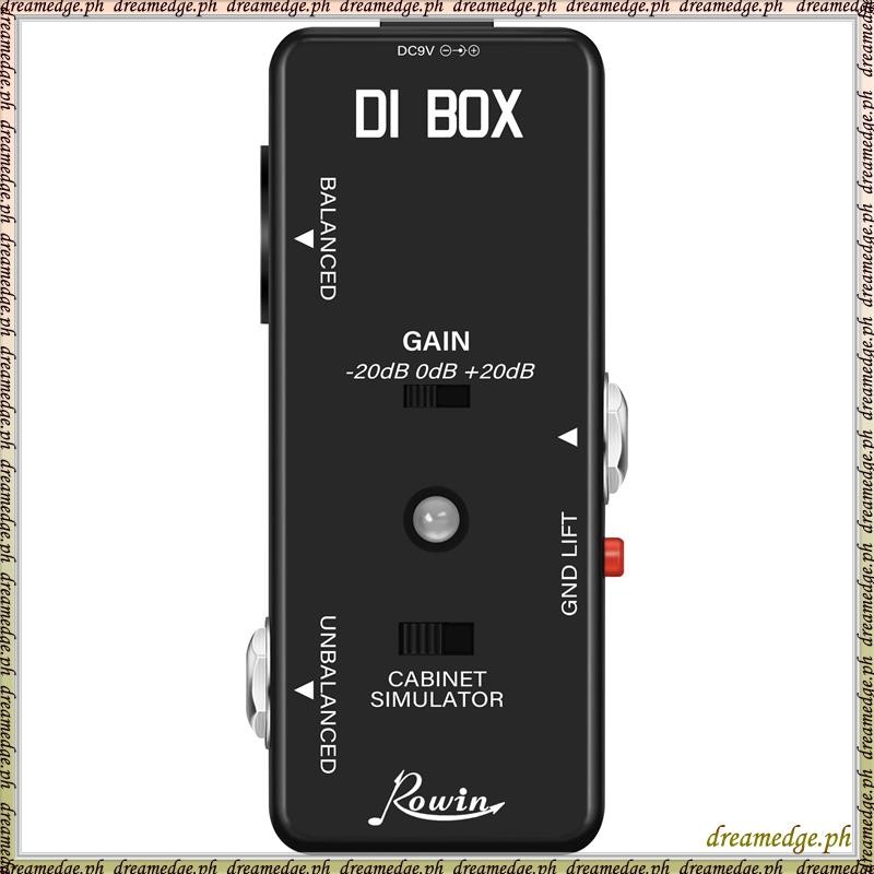 [SKG] DI BOX LEF-331 Micro-DI พร้อม Cab Sim and Gain Guitar Effect Pedal True Bypass