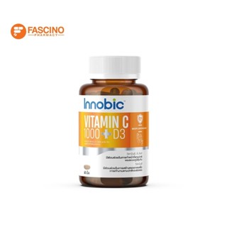 INNOBIC Vitamin C 1000 Plus D3 ผลิตภัณฑ์เสริมอาหารอินโนบิก ว…