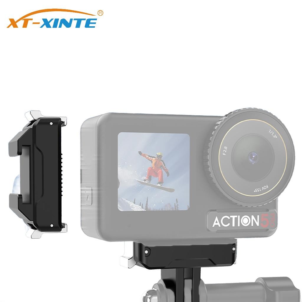 Xt-xinte Magnetic Two Claw Adapter/แม่เหล็ก Quick Release Cold Shoe Mount เข้ากันได้กับ DJI Action 5pro/4/3 อุปกรณ์เสริมสําหรับกล้อง
