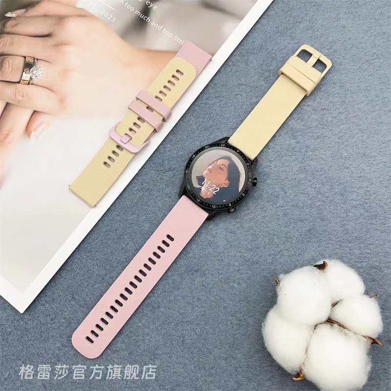 สายนาฬิกาชิลิโคนลายสก๊อตสำหรับRedmi watch 5active/lite สายsmart watch ขนาด20mm22mm
