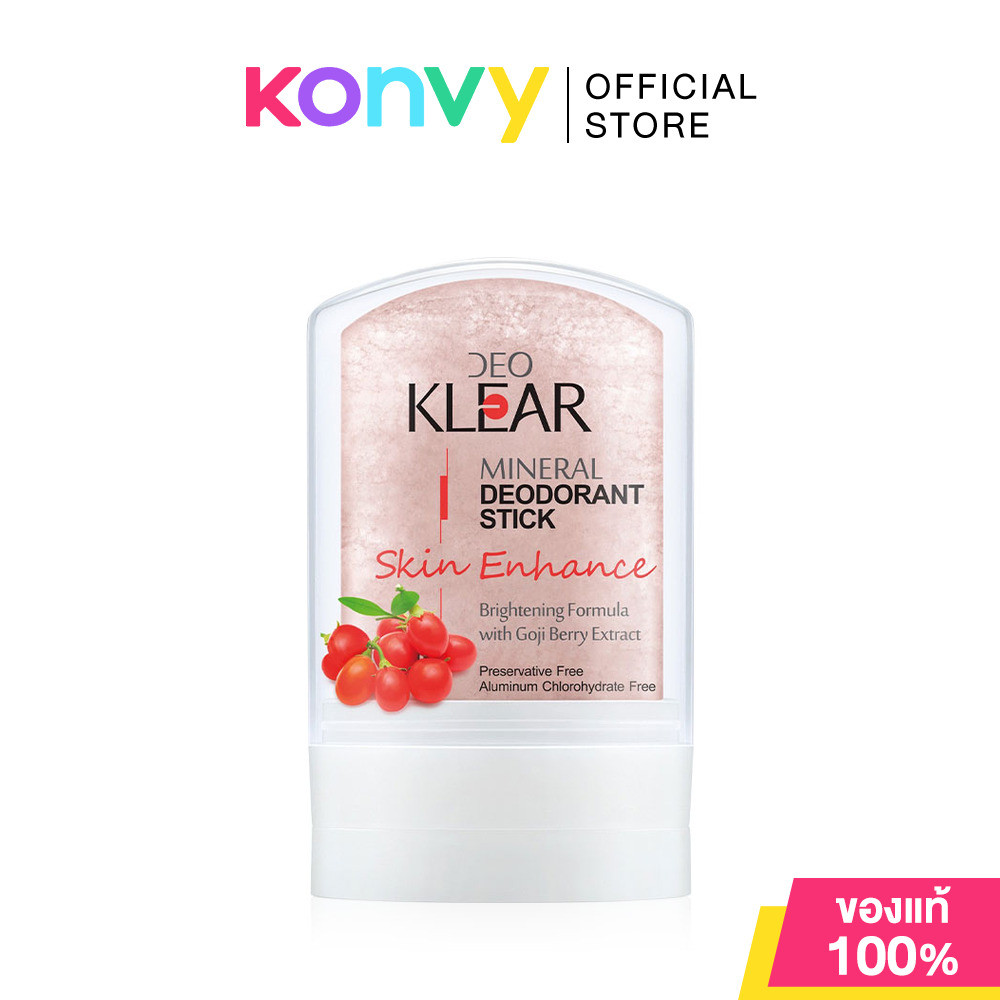 DEOKLEAR Mineral Deodorant Stick ดีโอเคลียร์ โรลออนสารส้มธรรมชาติ.