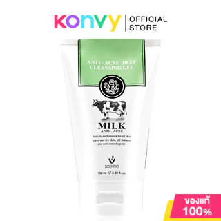 Beauty Buffet Scentio Milk Cleansing Gel/Facial Foam โฟมล้างหน้า 100ml (Anti - Acne/Glow Radiance/Whitening Q10)