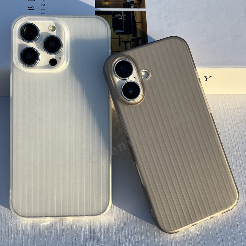 กระเป๋าเดินทาง Series 3Dแนวตั้งลายโปร่งใสMatte SoftสําหรับiPhone 16 16Promax 16Pro 15Promax 15 15Pro 13 13Pro 13promax 14Promax 14 14Pro 12Promax 12Pro 11 สีดําสีขาว