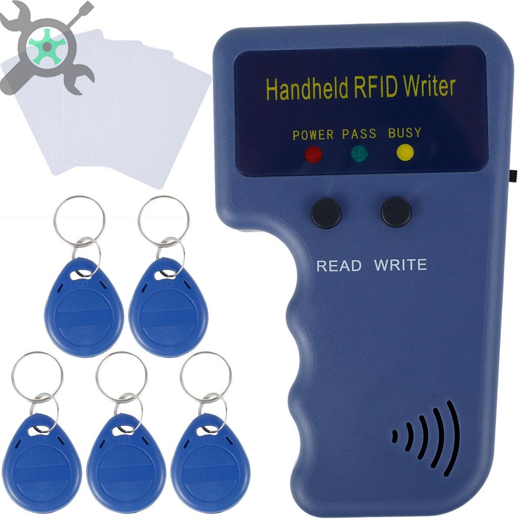 125khz RFID Card Copier แบบพกพามือถือ Writer ID Card Duplicator 5 การ์ด ID Key Card Reader สําหรับ Home Access Control ระบบ SHOPTKC1041