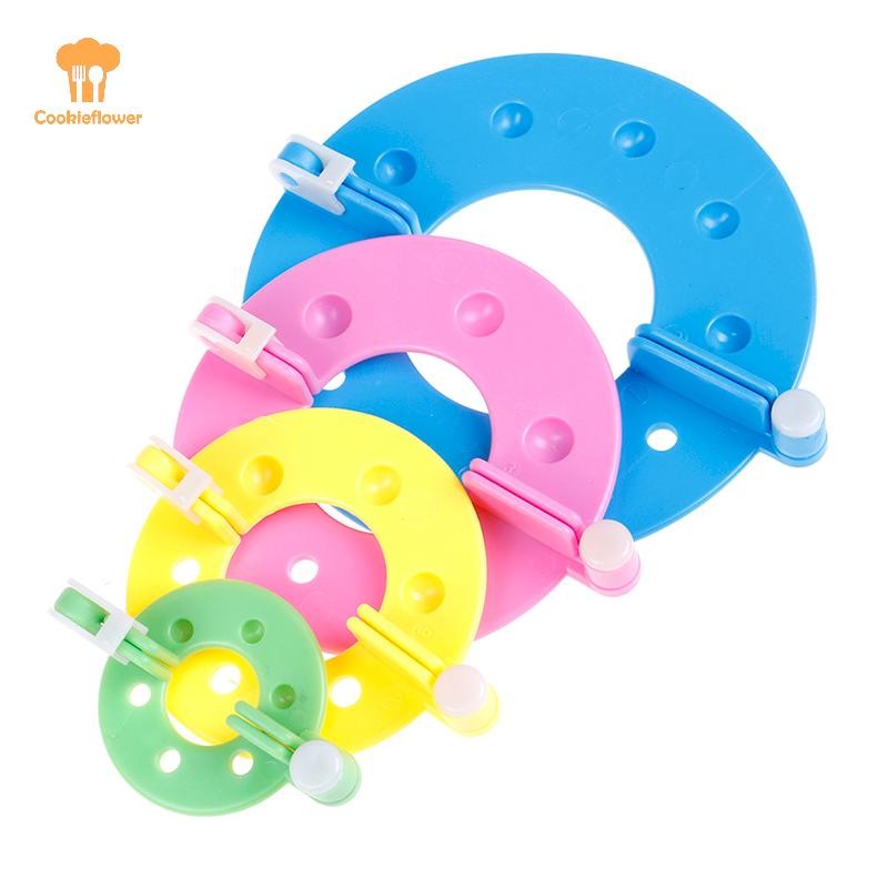 Ckfr 8PCS 4 ขนาด Fluff Ball Weaver PomPom Maker Knitg Loom Kit ใหม่