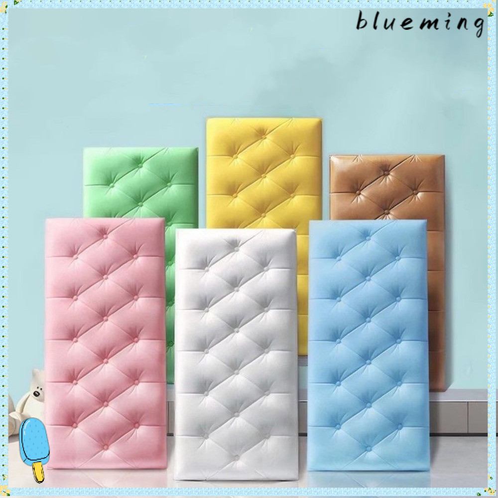 วอลล์เปเปอร์ BLUEMING2, สติ๊กเกอร์ติดผนัง Diy ป้องกันการชนกัน, ของตกแต่งบ้าน Self-กาว Thicken เบาะนุ่มห้องนอนเด็ก