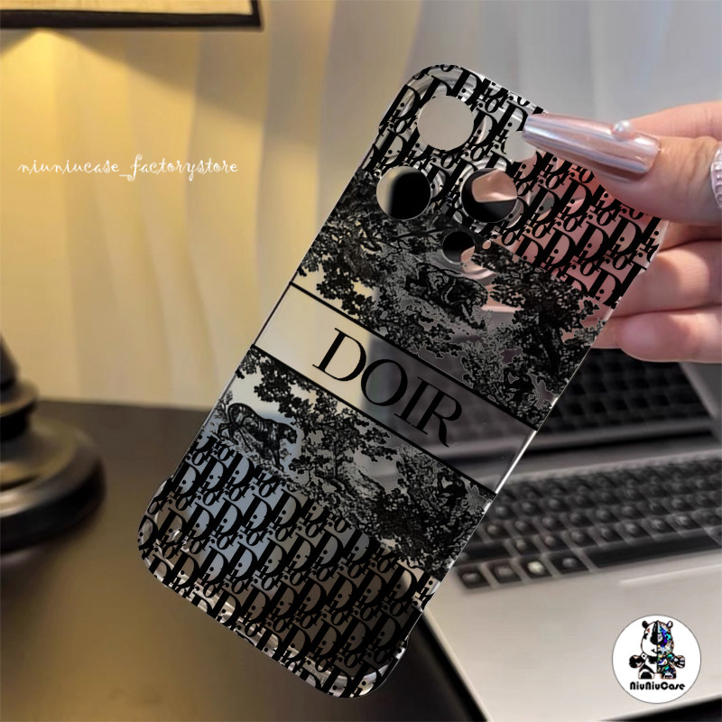 บางใสไร้ขอบสำหรับเคสไอโฟน11 Fashion Pattern กรณีโทรศัพท์ IPhone 11 12 13 14 15 16 Pro Max Plus Hard PCกรณีป้องกันการตก ราคา ถูกที่สุด ดีลบีเคเค แกลเลอรีภาพที่ 2