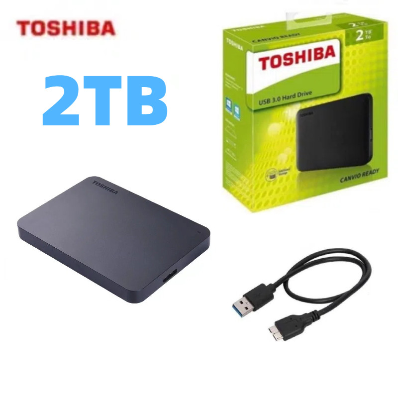 Toshiba External Harddisk 4TB ฮาร์ดดิสก์แบบพกพา HDD 2.5" USB 3.0 ฮาร์ดไดรฟ์คุณภาพสูง ที่เก็บข้อมูลแบ