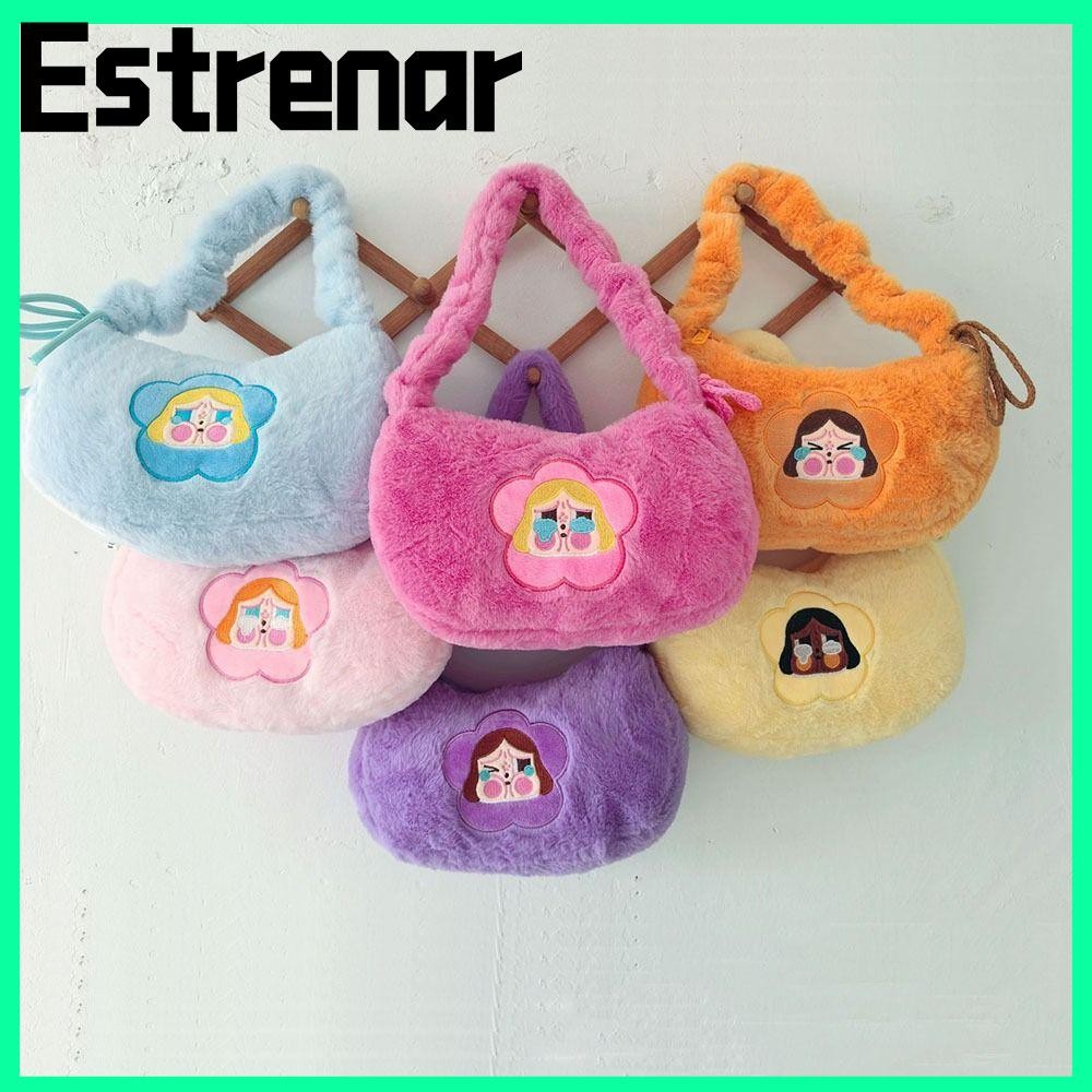 กระเป๋าสะพาย ESTRENAR, The Powerpuff Girls POPMART Underarm Bag, Hot Sale Crybaby Casual Reusable Totes Bag Party
