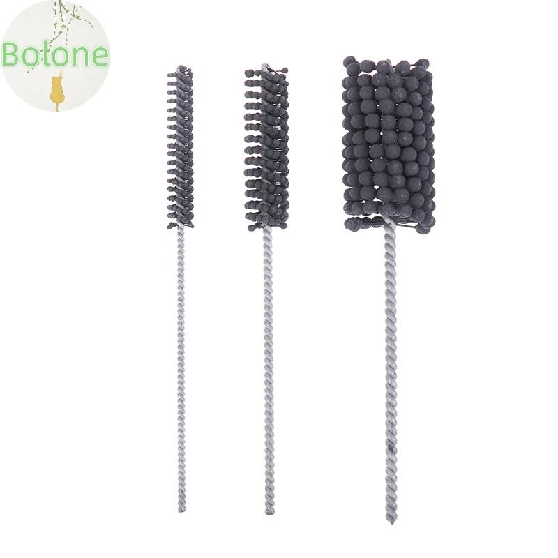 Bolone ยืดหยุ่นกระบอก Honing แปรง Φ12-40 มม.กรวด 320 ขัดสําหรับเหล็กอ่อนสแตนเลสเหล็กหล่อนุ่มวัสดุ Fe