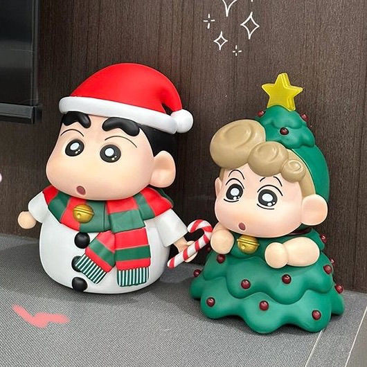 Crayon Shin-Chan Snowman เครื่องประดับต้นคริสต์มาส Aoi ตุ๊กตาน่ารักของขวัญคริสต์มาส
