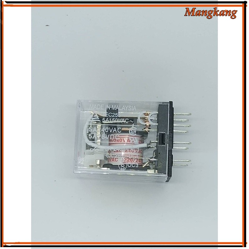 ของใหม่!  My2n MY2 มีไฟ 220v 12vdc 24vdc 12vac 24vac 110vac