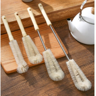 แปรงไนลอนด้ามยาว แปรงล้างขวดและถ้วย แปรงทำความสะอาดขวดแก้ว แ…