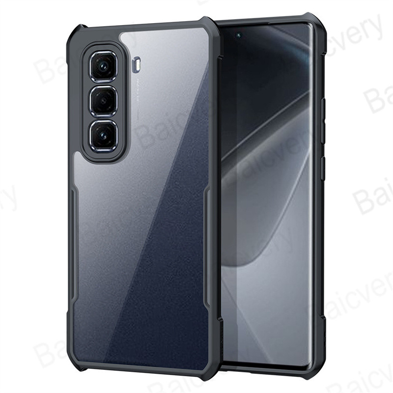 ปลอกสําหรับ Infinix Hot 50 5G Pro + Plus 4G Clear Anti-Drop เคสโทรศัพท์อะคริลิค TPU ฝาครอบป้องกันเต็มรูปแบบ