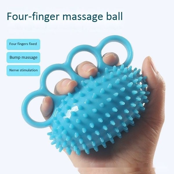 Finger Hand Grip Strengthener Finger Rehabilitation Training Exerciser Fingers Hand Grip Ball Strengthener Anti-Spasticity Ball