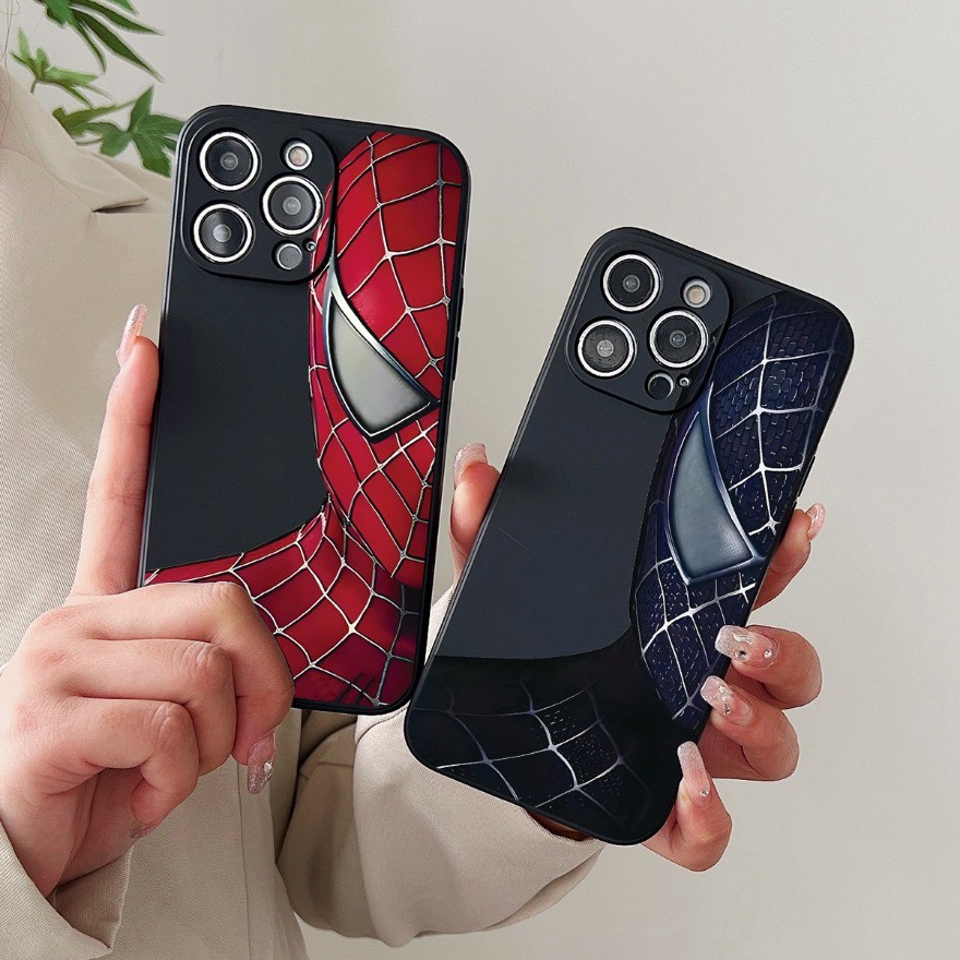สําหรับ Huawei P30 P20 Pro P10 P30 Lite Nova 3 3i 3e 4e 7i Y5P Y6P Y7P Y6S Y9S Y9 Prime 2019 Marvel Spider Man Half Face Cool Cover Soft TPU เคสโทรศัพท์
