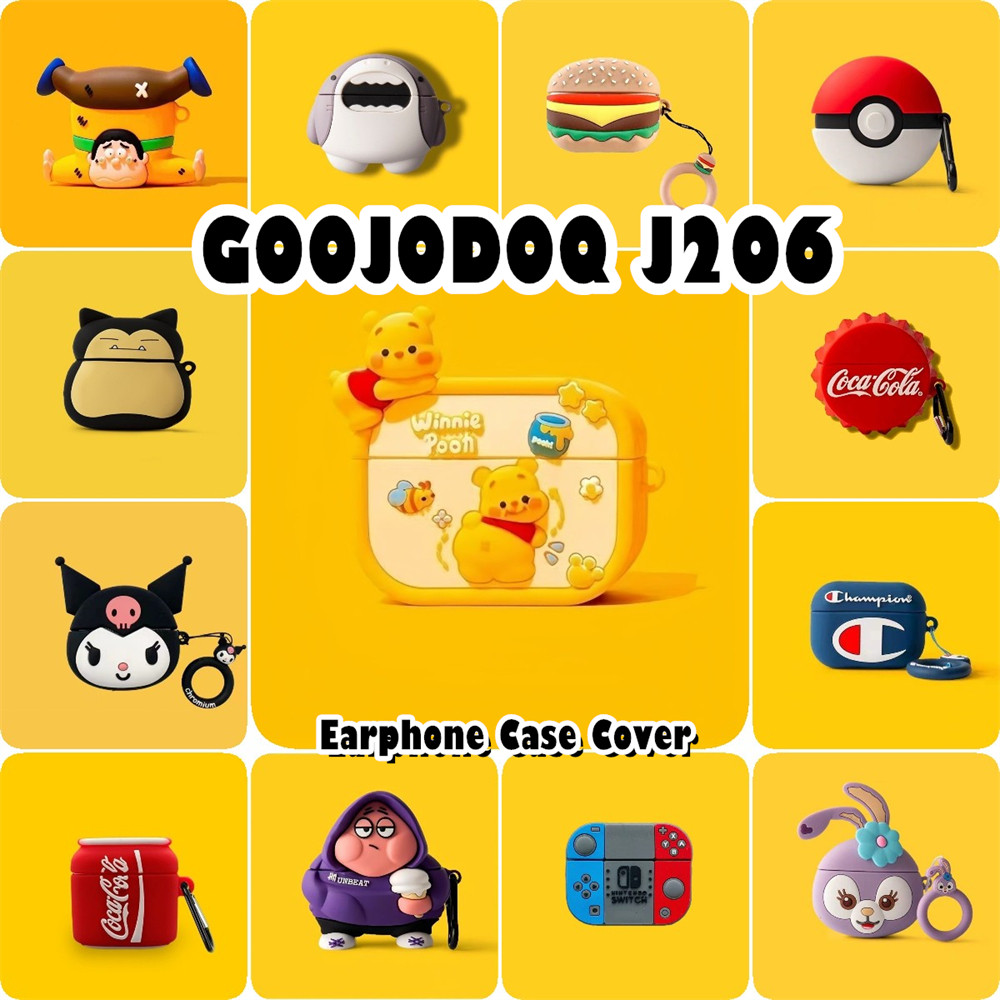 ส่วนลดสําหรับ Goojodoq J206 เคสซิลิโคนอ่อนนุ่มนวัตกรรมการ์ตูนหูฟังฝาครอบ NO.2