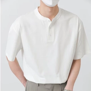 BECoolMan-เสื้อยืดผู้ชายแบบบางสำหรับฤดูร้อน เสื้อโปโลทรงหลวม ระบายอากาศได้ดี ยอดนิยม ผ้าฝ้ายแท้ ลมอ่อน กีฬา