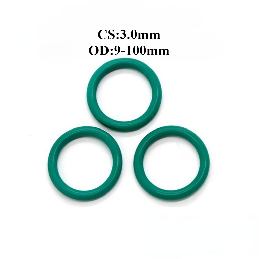 [SMY] CS3.0mm * OD9-100mm O-Ring สีเขียว O-Ring FKM แหวนปิดผนึก