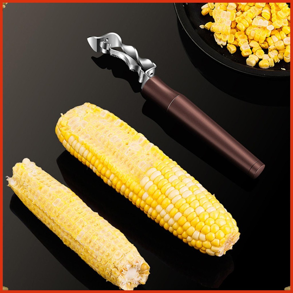 Corn Planer Peel คู่มือ Cob Remover เครื่องมือข้าวโพด Stripper สแตนเลสปอกเปลือกข้าวโพดเครื่องมือมัลต