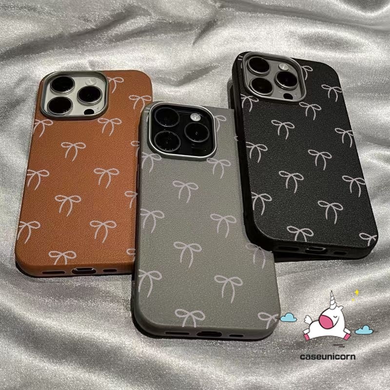 สําหรับ Infinix Smart 9 10 7 6 5 8 Hot 50i 60i 60 40 30i 40i ITEL A70 P55 Hot 11 30 10 9 Tecno Spark GO 1s 10C 10 20 Pro Note 30 40 Pro Camon 40 น่ารัก Bows เคสการ์ตูน Bowknot แบบเรียบง่าย