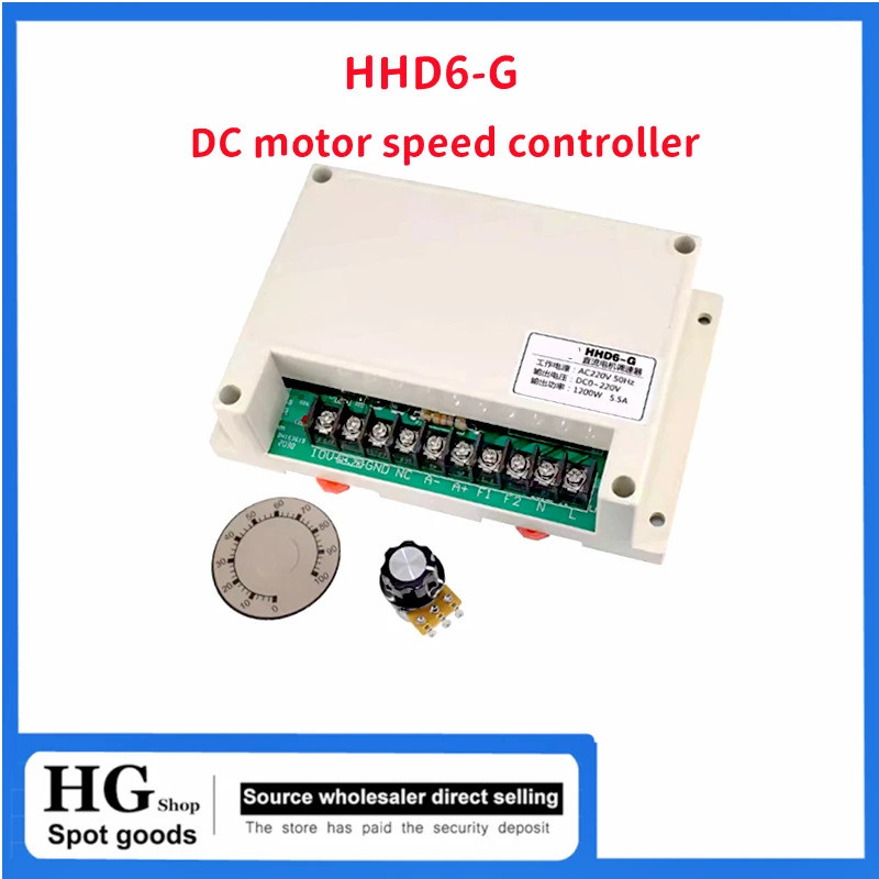 Hhd6-g PWM มอเตอร์ควบคุมความเร็วอินพุต AC220V เอาต์พุต DC0-220V 1200W 400W-10 ~ + 65C Mayitr อุปกรณ์ไฟฟ้าสําหรับ J-SZ KC50 มอเตอร์