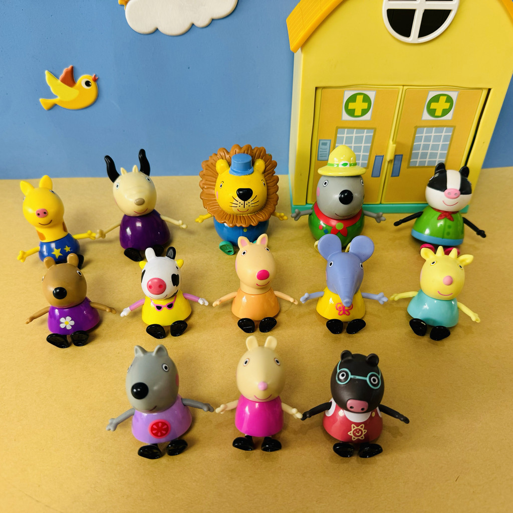 Hasbro Peppa Pig ตุ๊กตาคนหายาก Antelope Mole ของเล่นหมูวัวของแท้
