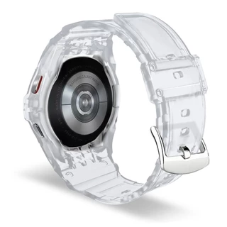 Tpu กรอบสําหรับ Samsung Galaxy Watch 7/6/5/4/FE 40 มม.44 มม.สายรัดข้อมือสายรัดข้อมือกันชนกรณี