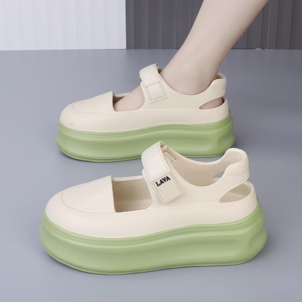 lava 237ทรงกว้างรองเท้ารัดส้นEVA สวมสวยใส่สบาย น่ารัก นิ่มเบา เสริมส้น6ซม