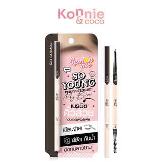 Lemon Me So Young Perfectionist My Brow 0.08g เลม่อน มี ดินสอเขียนคิ้วปลายหัวตัดแบบออโต้.