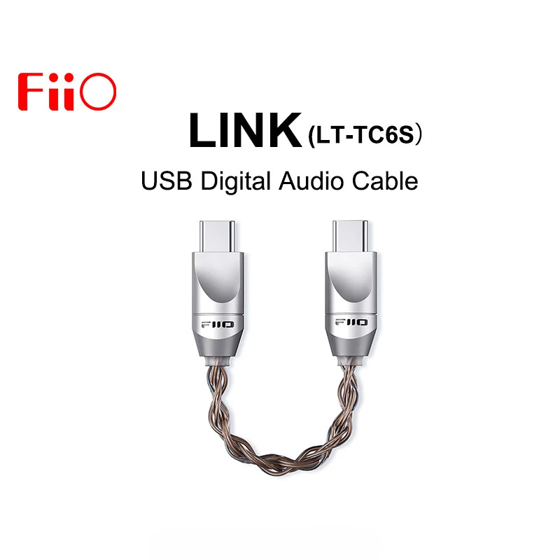Fiio LINK LT-TC6S สายสัญญาณเสียงดิจิตอล USB Type-C ถึง Type-C สําหรับ Q15 M15S M11 PLUS คุณภาพเสียงส