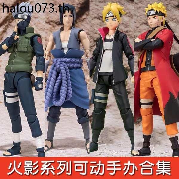 Shf Naruto Movable Naruto Sasuke Kakashi Uchi Tomoto Garage Model ของเล่นตุ๊กตา
