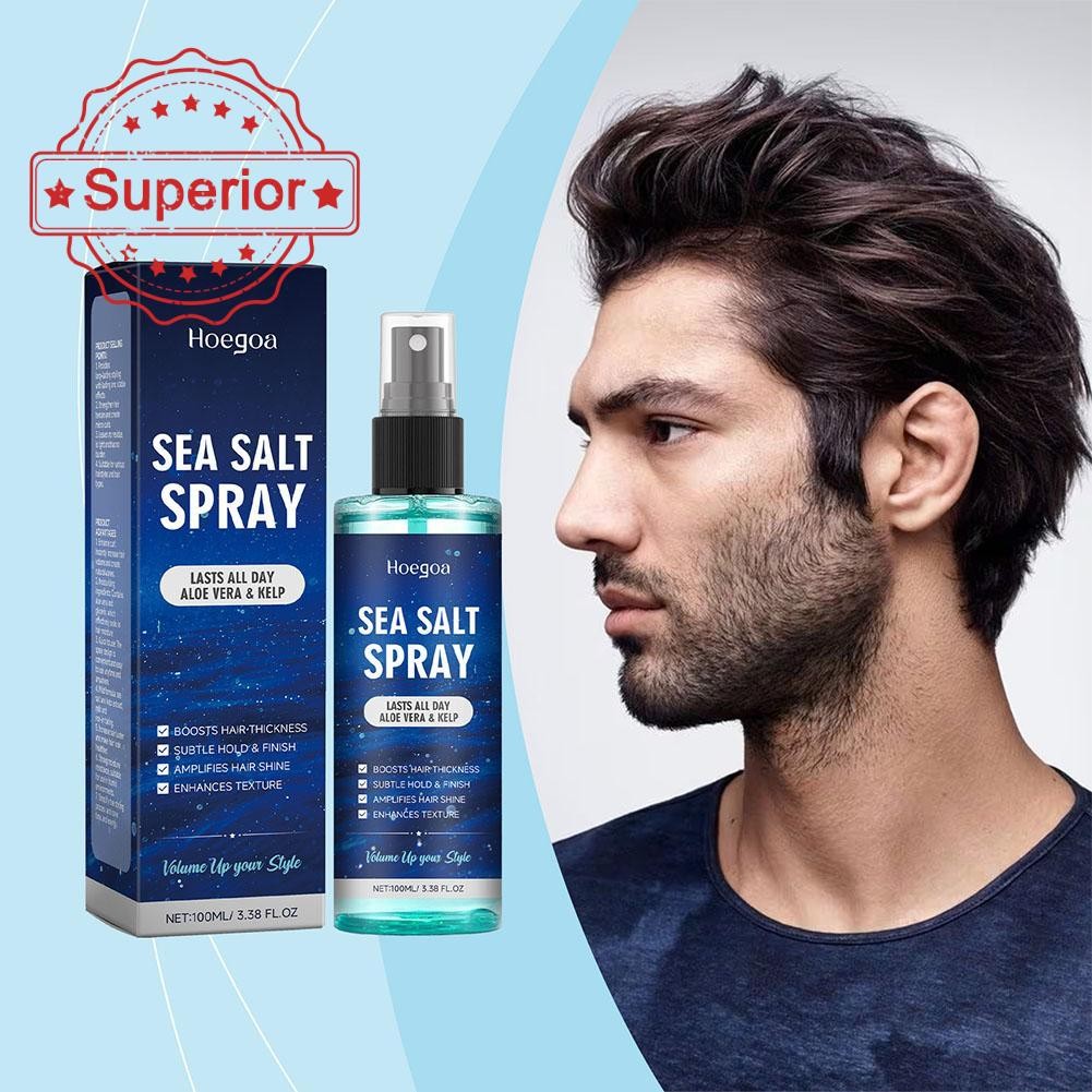 Hair Sea Salt Setting Spray Long Lasting Moisturizing 100ml Hair Curly T5f2