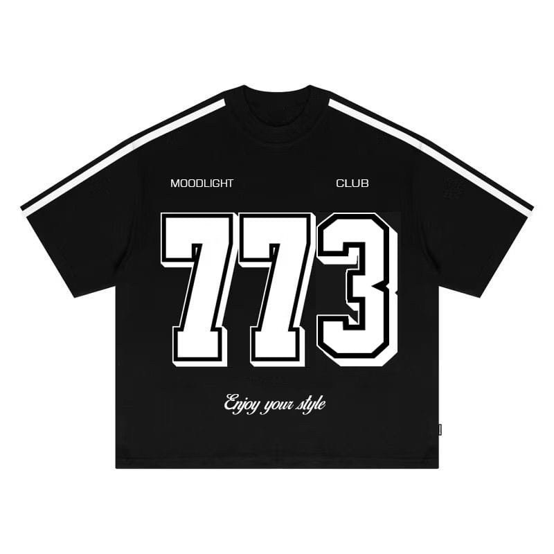 Boxy Oversize T-Shirt - Boxy Fit Oversize T-Shirt 773 ผู้ชายและผู้หญิง