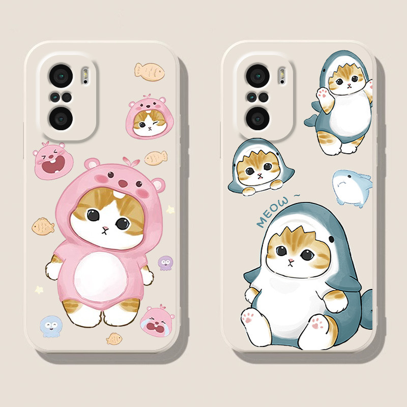 เคสแมวน่ารักสําหรับ xiaomi poco f3/gt,f4,f5/pro,m5,m4/pro,m3,m2,x3/nfc/pro/gt,x4,x5,x7,YB5) ฝาครอบซิ