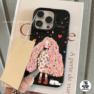 เข้ากันได้สำหรับ เคสไอโฟน11 เคส iphone 16 ProMax 8 7Plus X XS XR 12 13 14 15 Pro Max เนื้อหนัง TPU Case แบบด้าน น่ารักM