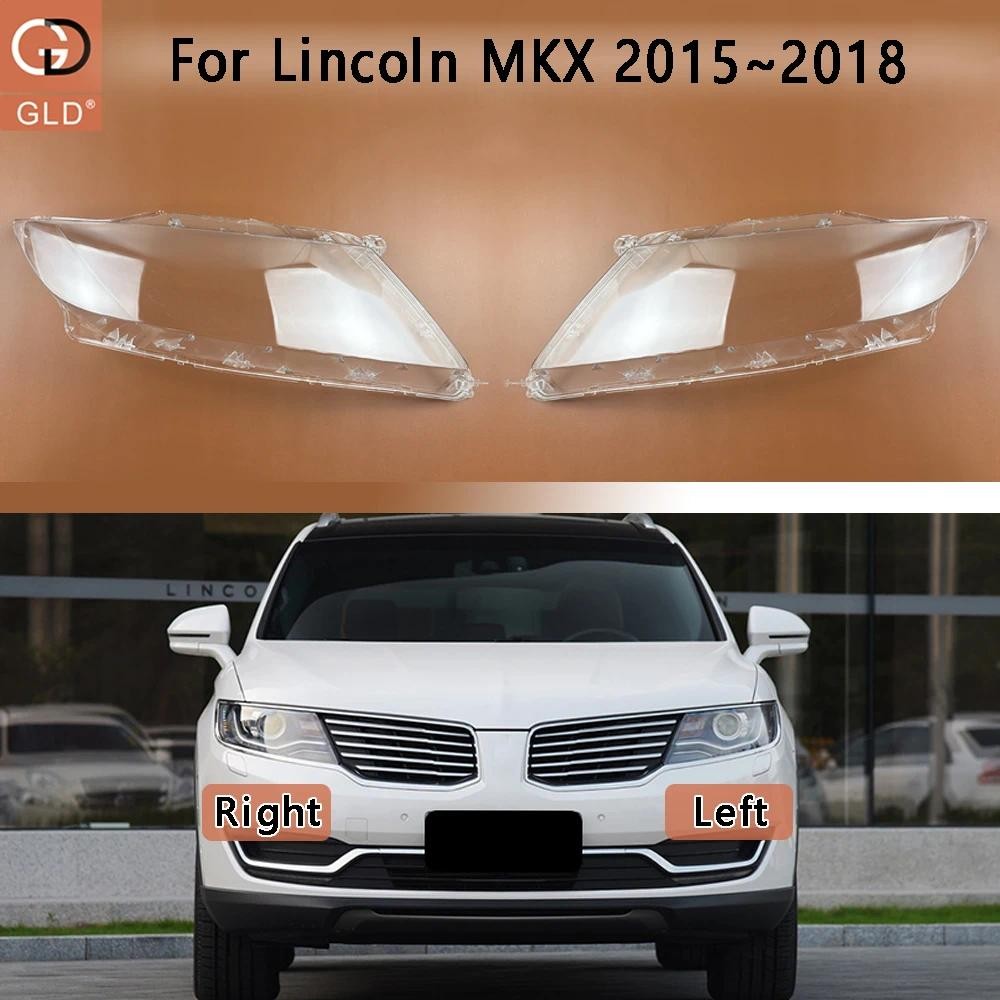 ฝาครอบไฟหน้าไฟหน้า Shell โคมไฟโปร่งใสกรณี Plexiglass เปลี่ยนเลนส์เดิมสําหรับ Lincoln MKX 2015 2016 2