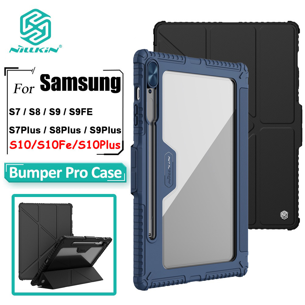 รุ่นใหม่ เคส Nillkin ใส่ปากกา สำหรับ Samsung Galaxy Tab S10Plus/S10+/S10Fe/S10 S9Plus/S9Fe/S9+/S9 S7/S7Plus/S7+/S7fe 008