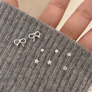 8 ชิ้น/เซ็ต Casual Alloy Geometric ดอกไม้ Bowknot Earbone ต่…