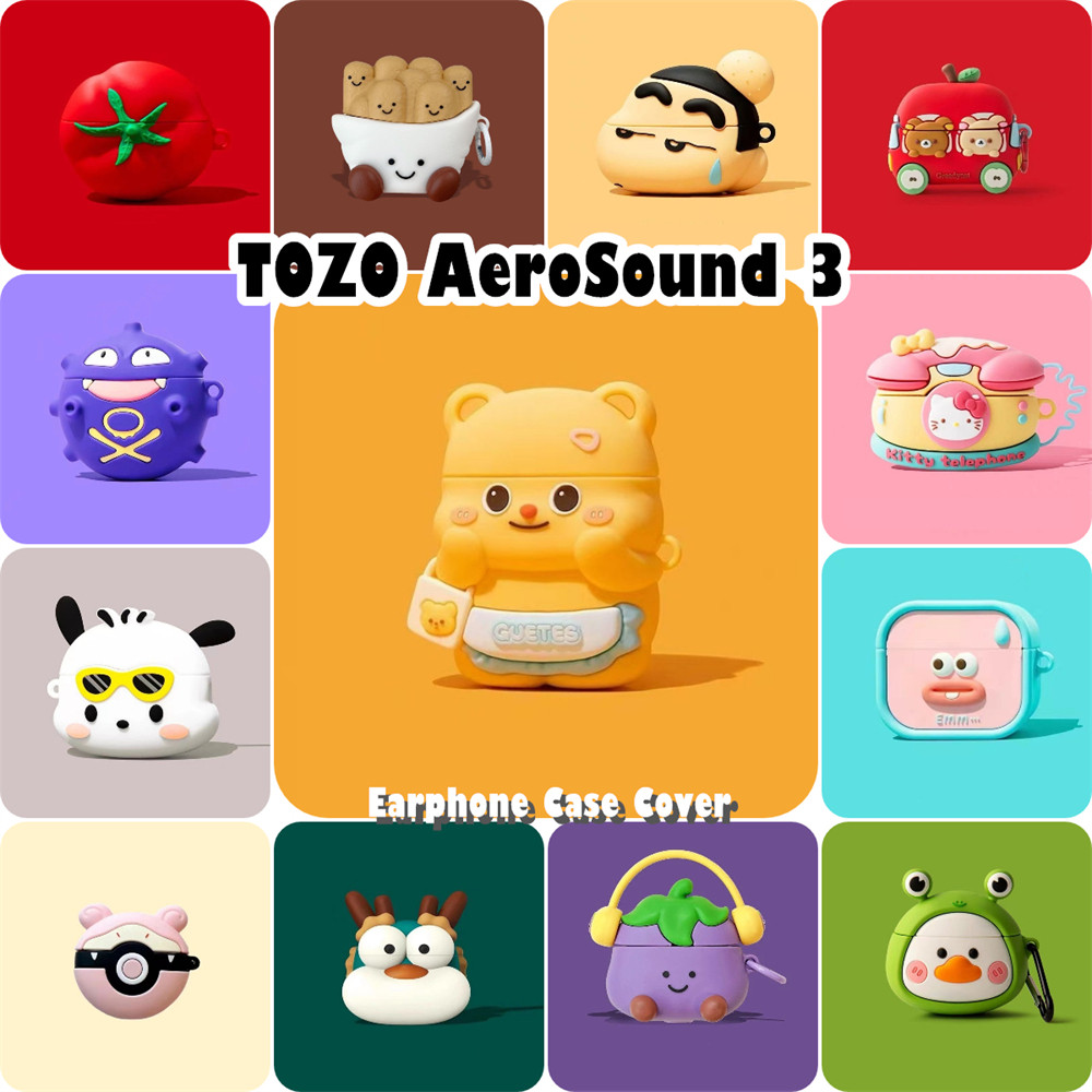 imamuraFor TOZO AeroSound 3 Case Casing Soft Silicone Innovation Cartoon Headphone Case NO.2