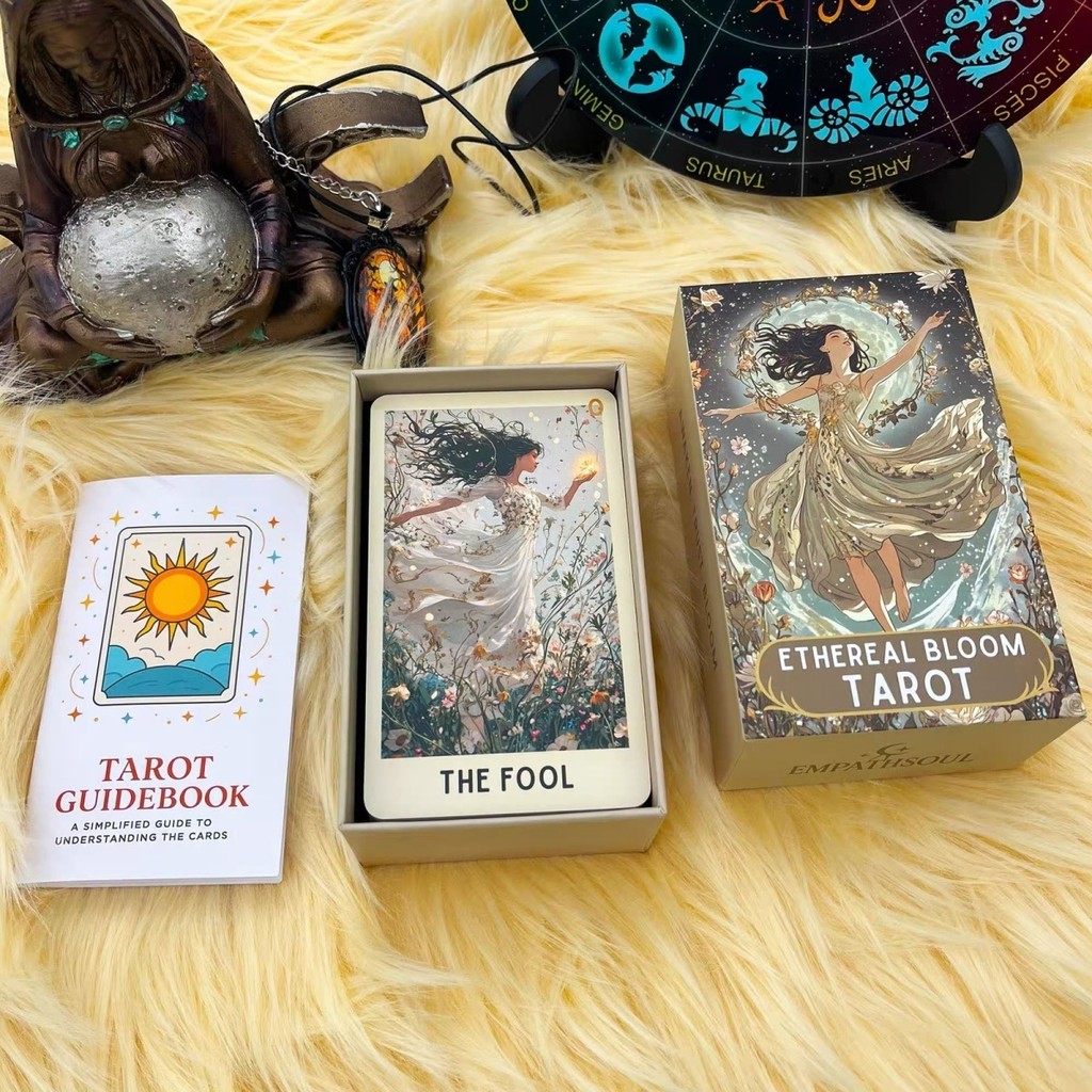 Heaven and Earth Cover 12 x 7 ซม. ขนาดเล็กสด Tarot เกมกระดานการ์ดเกมภาษาอังกฤษ Divination การ์ด Ethe