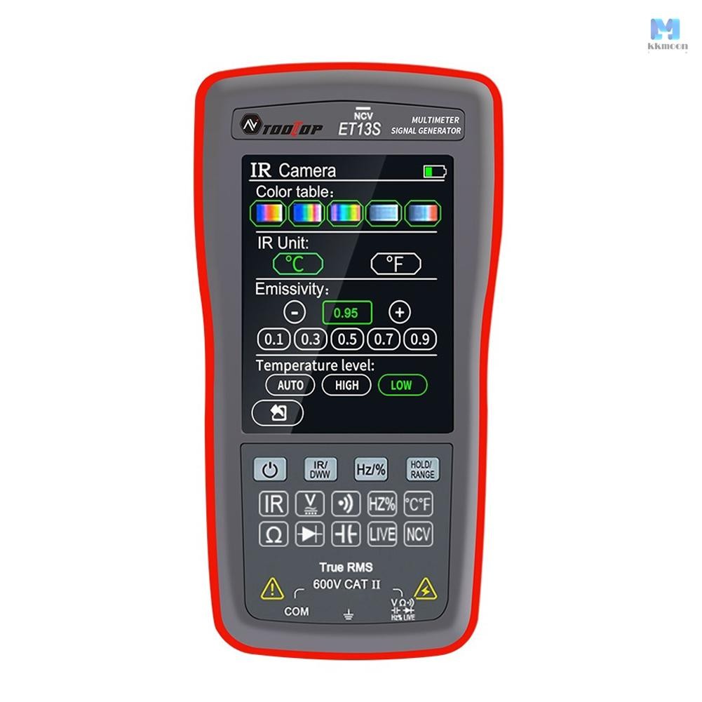 Et13s 2in1 Thermal Imager Multimeter 192*192 IR ความละเอียด 10000 นับมัลติมิเตอร์ 2.8 นิ้วหน้าจอสัมผ