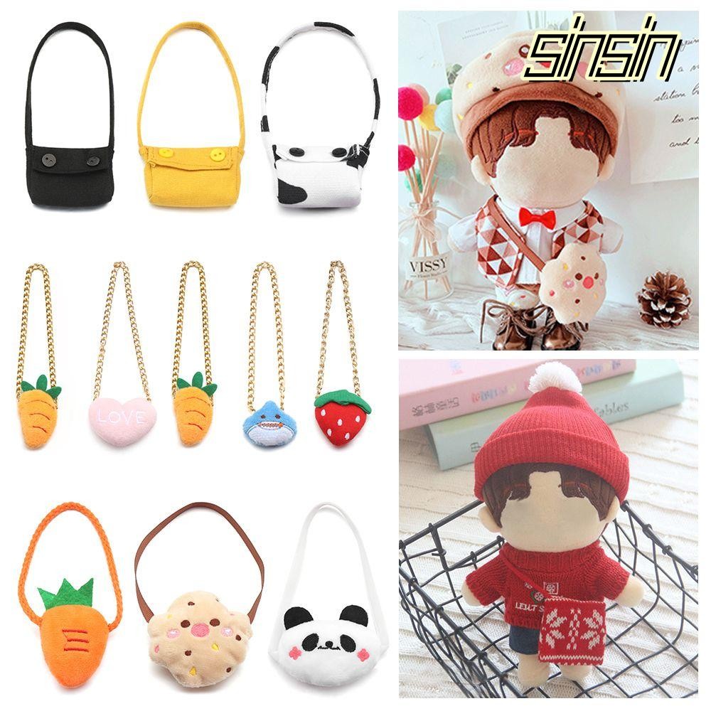 Sinsin 20 ซม.ตุ๊กตากระเป๋าCrossbody Pandaแครอทกระเป๋าถือตุ๊กตาอุปกรณ์เสริม