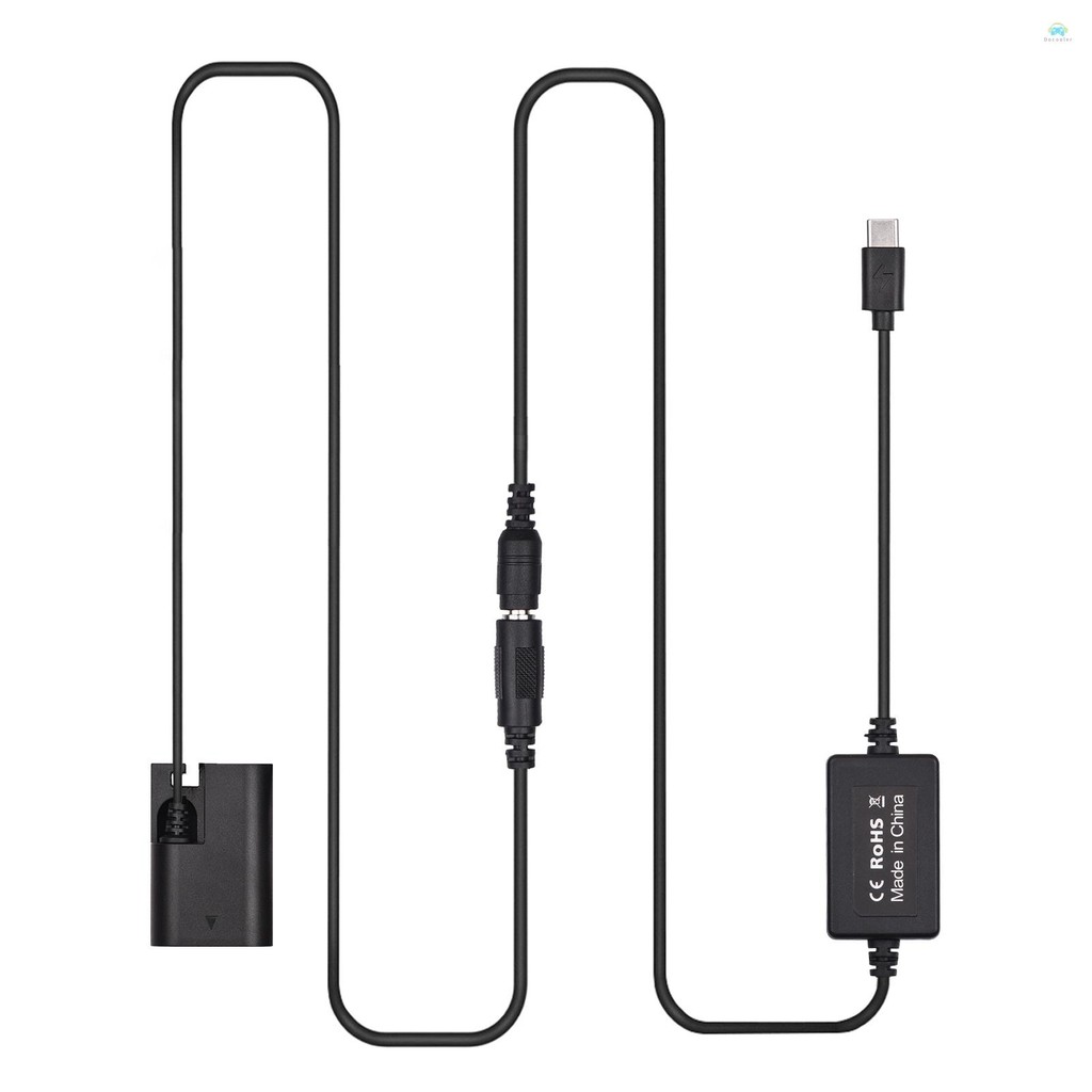 Yb2 อะแดปเตอร์ PD USB Type-C สาย DR-E6 Dummy แบตเตอรี่ DC Coupler LP-E6N สําหรับ Canon EOS 60D 70D 8