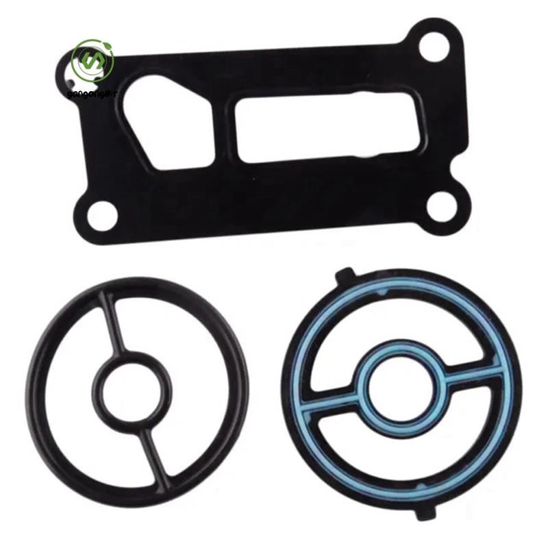 [gangong1kr]เครื่องยนต์น้ํามันคูลเลอร์ปะเก็นกรองที่อยู่อาศัยซีลปะเก็นสําหรับ Mazda LF02-14-700 LF8X-